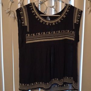 Francesca’s Navy blue blouse